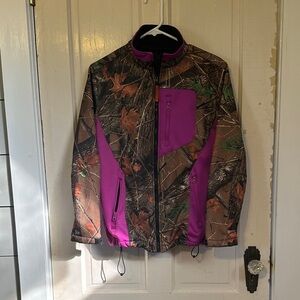 Women's Camouflage and Purple Jacket Gorpcore